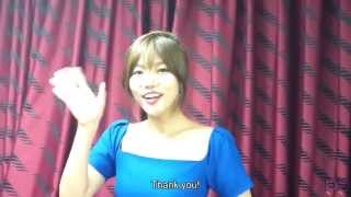 Secretly Greatly Lee Chaeyoung thanking Singapore fans [upl. by Kcirdla906]