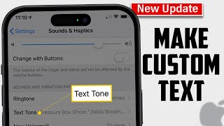 How to Create Custom Text Tone on iPhone 2024  How to make CUSTOM Text Tones iphoneiPad [upl. by Nnahsal]