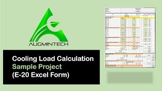 Cooling Load Calculation EXCEL FORM  Load Calculation in HVAC [upl. by Nnhoj]