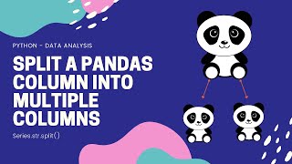 SPLIT PANDAS COLUMN  How to split items into multiple columns in a dataframe Python [upl. by Htiduj]