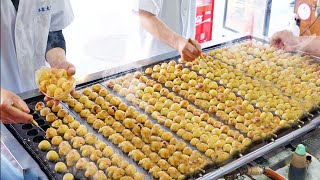 たこ焼き196個を10分で焼く職人技  Takoyaki Master  Japanese Street Food  大たこ 大阪 道頓堀 [upl. by Nepsa]