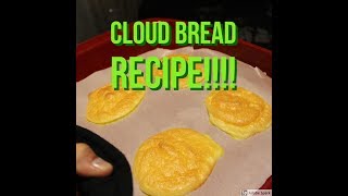 CLOUD BREAD RECIPE  ZERO CARB [upl. by Ylrahc827]