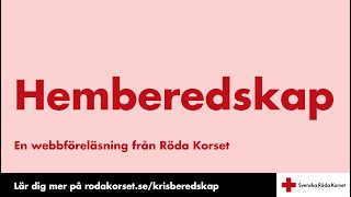 Webbföreläsning Hemberedskap [upl. by Perren]