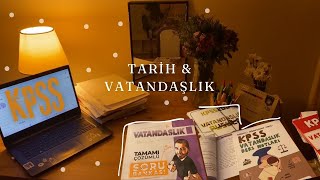 KPSS TARİH amp VATANDAŞLIK ÇALIŞMALARIM ☘️ derslere geri dönüş 📚motivasyonsuzluk [upl. by Fredel584]