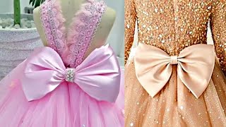 HOW TO CUT AND SEW A BOW WITH AND WITHOUT CRINOLINE FOR KIDS BALL GOWNDRESS [upl. by Collen]