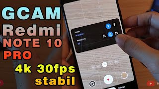 GCAM REDMI NOTE 10 PRO 4k EIS STABIL [upl. by Knowle]