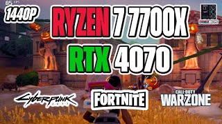 Ryzen 7 7700X  RTX 4070 Benchmarks [upl. by Celina]