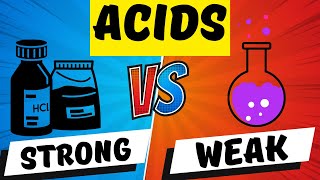 Chemistry Help Strong Vs Weak Acids explained in 3 minutes [upl. by Publius614]