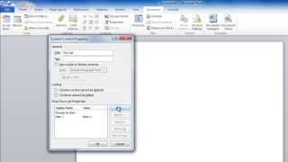 How to Create a Drop Down List in Word [upl. by Tony]