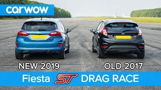 New Ford Fiesta ST 15 vs old 16 ST DRAG RACE amp ROLLING RACE  carwow [upl. by Bland889]