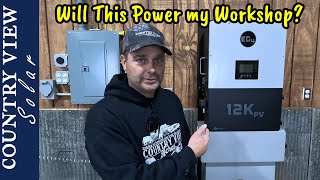 Putting the Workshop on Solar Installing and Testing the EG4 12Kpv Inverter [upl. by Ancier]