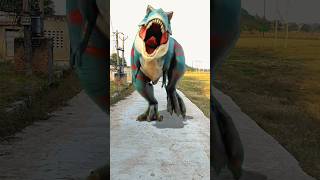 T rex chase dinosaur🦕dinosaurjurassicworldshorts [upl. by Lazarus]