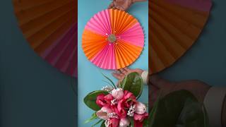 Make a Paper Rosette in Simple Steps  DIY rosettes paperrosette sharuscrafts 2minutecrafts [upl. by Lail509]