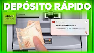 DEPOSITO RAPIDO COMO DEPOSITAR E FAZER PIX NA HORA CAIXA SAQUE E PAGUE PASSO A PASSO DETALHADO [upl. by Aggarwal619]