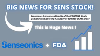 SENSONICS HOLDINGS INC SENS STOCK CHART ANALYSIS  WHY IT FELL  FDA APPROVAL BIG NEWS RELEASE 🚀💰 [upl. by Caraviello941]