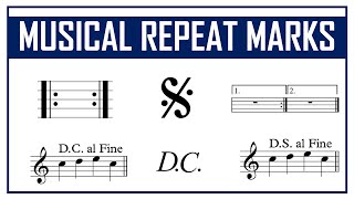 How To Apply Musical Repeat Marks Fine DC al Fine DS al Segno Repeat Sign etc [upl. by Airamanna294]