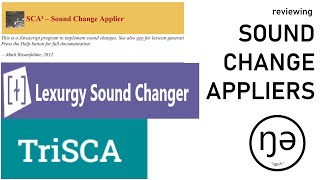 Reviewing 3 Sound Change Appliers for Conlang Phonological Evolution [upl. by Atile]