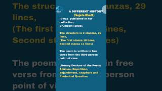 Quick RecapA Different History Sujata Bhatt PG TRB ENGLISHUGC NETTN SETSET [upl. by Nena]