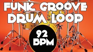 Drum Track  Groove Funk Beat  92 BPM [upl. by Obara978]