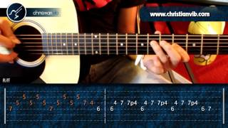 Cómo tocar quotA Dios Le Pidoquot de Juanes en Guitarra Acústica HD Tutorial  Christianvib [upl. by Elleniad]