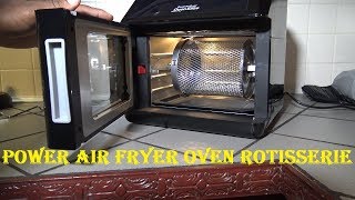 How to Use the Power Air Fryer Oven Rotisserie and Accessories [upl. by Hsak]