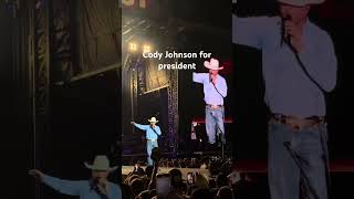 Cody Johnson addresses assassination attempt on Donald Trump codyjohnson shorts country trump [upl. by Atsirk548]