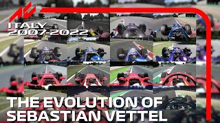 16 Years of Sebastian Vettel and Monza Onboard Evolution  assettocorsa [upl. by Singh748]