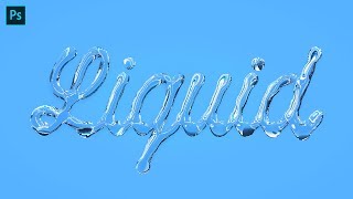 Liquid Lettering Tutorial  Adobe Photoshop [upl. by Darbee959]