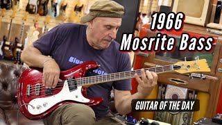 1966 Mosrite Bass Candy Apple Red  Guitar of the Day [upl. by Ritz76]