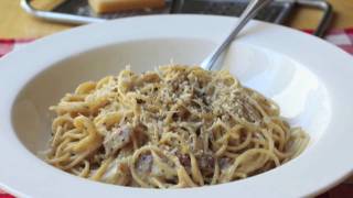 Food Wishes Recipes  Spaghetti alla Carbonara Recipe  Pasta Carbonara [upl. by Trometer]