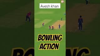 Avesh Khan bowling action in rc 24 in ipl tournament 🤩 shorts video rc24 gaming shorts lofi [upl. by Aernda]