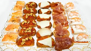 5 APERITIVOS FÁCILES Quick amp Easy Appetizers [upl. by Terrilyn]