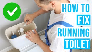 How to FIX A RUNNING TOILET [upl. by Lukey55]