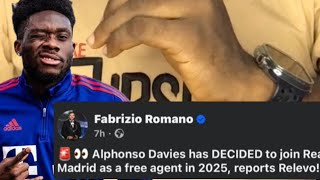 AlPHONSO DAVIES to REAL MADRID in 2025 as a FREE AGENT 😳😳 [upl. by Baillie]