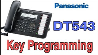 HOW TO PROGRAM PANASONIC KEY TELEPHONE KXDT543  DT546 DT333  DT343  DT 546  7630  7633  7636 [upl. by Christopher544]