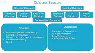 Divisional Organisational Structure  AZ of business terminology [upl. by Claus]