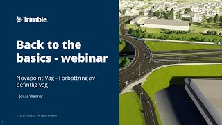 Novapoint  webinar  Förbättring av befintlig väg [upl. by Ssac11]