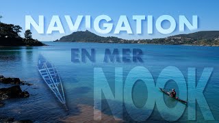 Navigation en mer en kayak groenlandais pliant NAUTIRAID Nook [upl. by Mcgee]