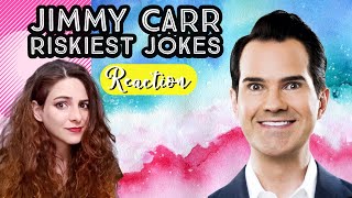 American Reacts  JIMMY CARR  Riskiest Jokes  Vol 1 [upl. by Eniledam]