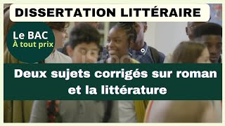 Dissertation littéraire  résolution de sujets faisant appel à un plan explicatif [upl. by Josiah257]