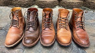 NATURAL Horween Leathers Comparison Shell Chromexcel Dublin and more [upl. by Braswell]