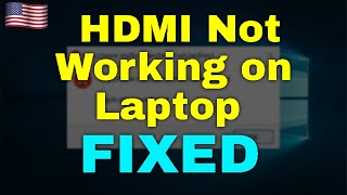 How to Fix HDMI Not Working on Laptop Windows 11 [upl. by Hoag]