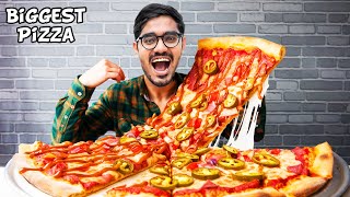 I Ate Biggest Pizza Slice In The World Pizza Eating Challenge [upl. by Ramo]