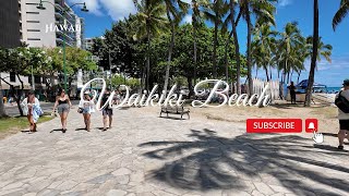 Waikiki Beach A Relaxing walk in Paradise [upl. by Xino815]