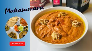 How to make Muhammara  DELICIOUS red pepper amp walnut dip [upl. by Alyakam]