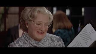 MRS DOUBTFIRE 1993 HD  FULL DINNER SCENE [upl. by Yarahs]