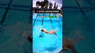 3 Common Backstroke Mistakes amp how to fix them shortsfeed swimming performance [upl. by Dosi]