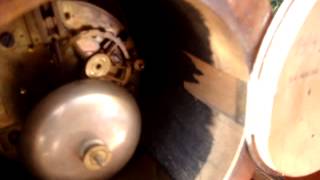 Antique French Mantle  Mantel Clock strike On Bell Key amp Pendulum Spair Repair [upl. by Israeli]