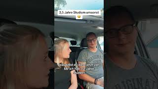 35 Studium umsonst 🤣 alexundsinah couple funny comedy studium küche talk car alexundsinah [upl. by Enirehtakyram725]