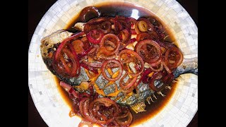 Pompano Fish Steak  Popamno Steak Style  Pinoy Recipe  Panlasang Pinoy  Salvoros Recipe [upl. by Weisler]